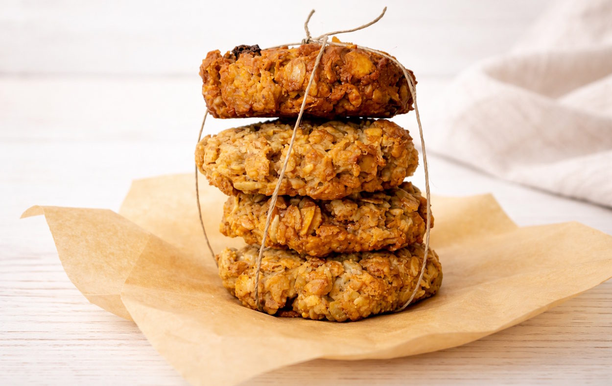 ciastka owsiane Chrupiące ciastka owsiane