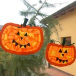 Witraż z dyni na Halloween