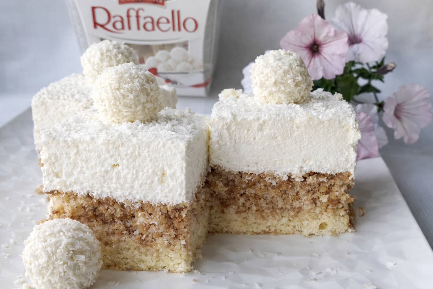 ciasto raffaello na biszkopcie Raffaello na biszkopcie