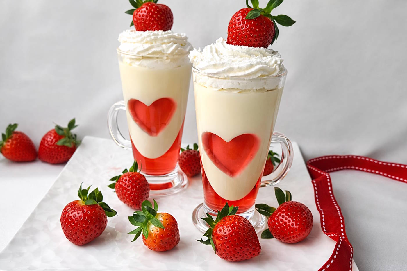 Pana cotta na walentynki deser panna cotta