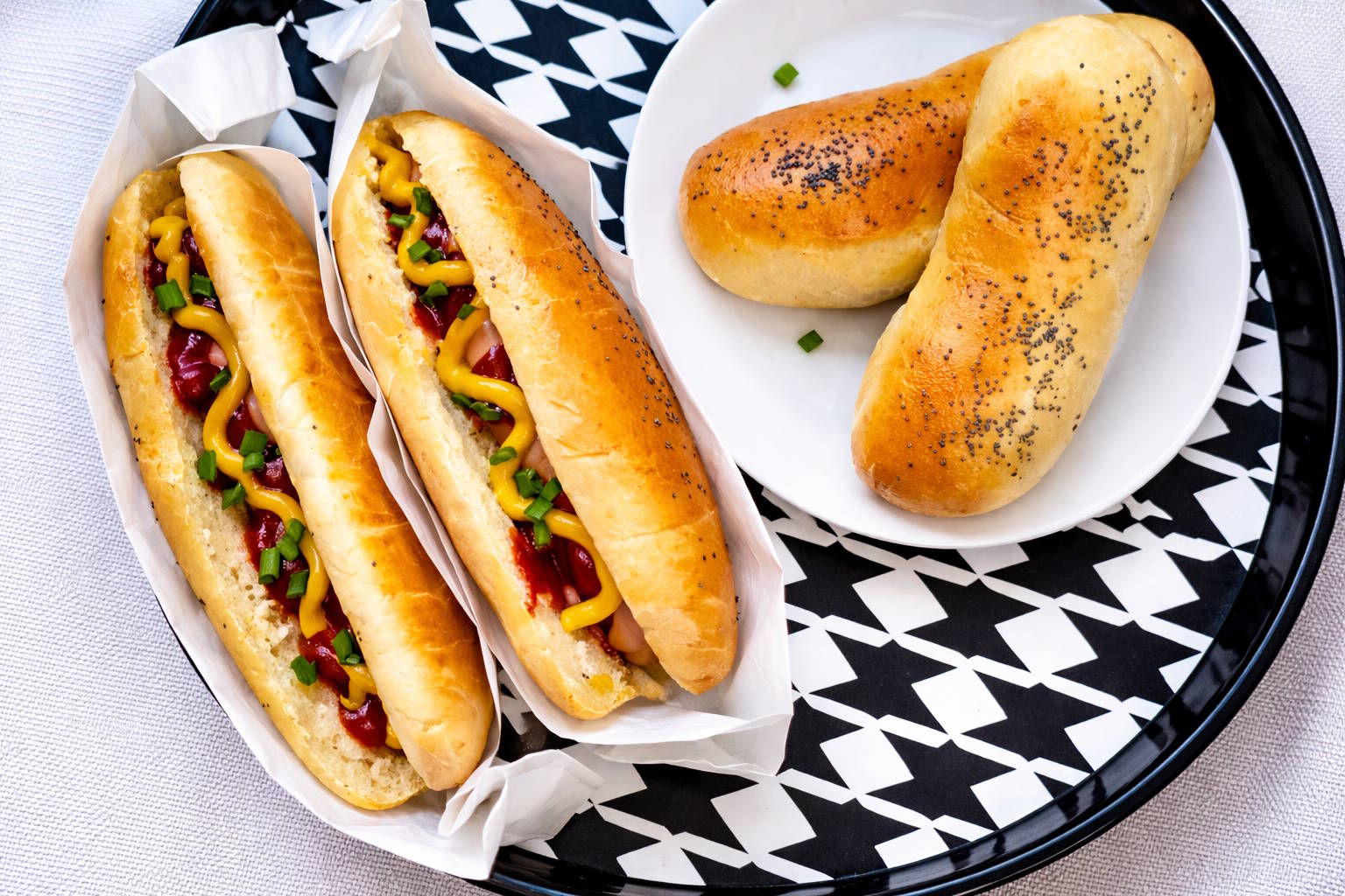 domowe bulki na hot dogi