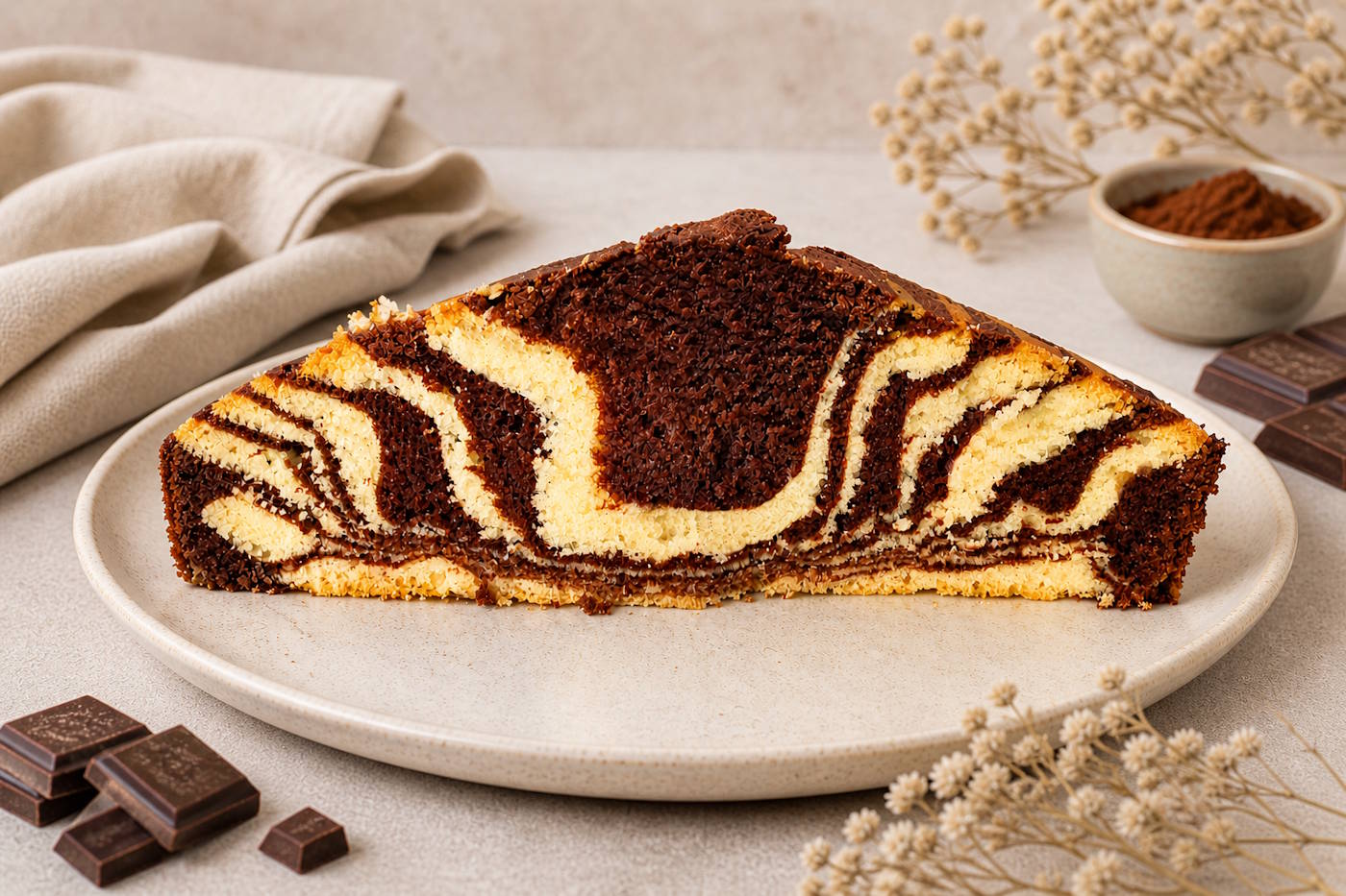 ciasto zebra