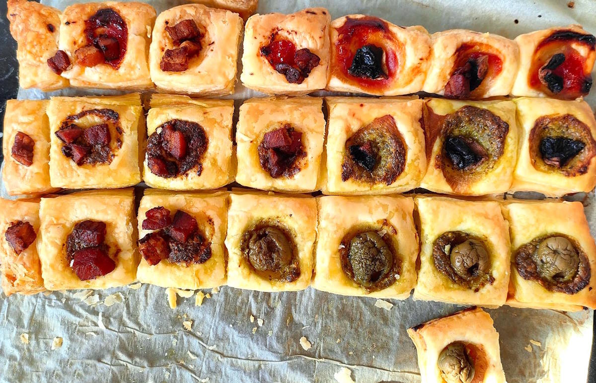 Przekąska z ciata francuskiego- krok 2