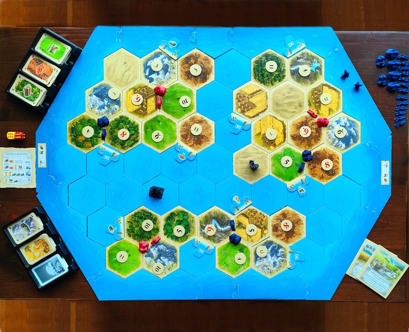 Catan (wersja standard + Junior Catan gra planszowa dla dzieci 7 lat i rodziny – wersja standardowa