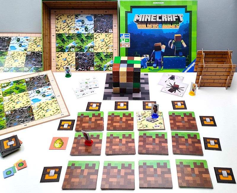 MInecraft Builders Minecraft Builders & Biomes gra planszowa dla dzieci 7 lat