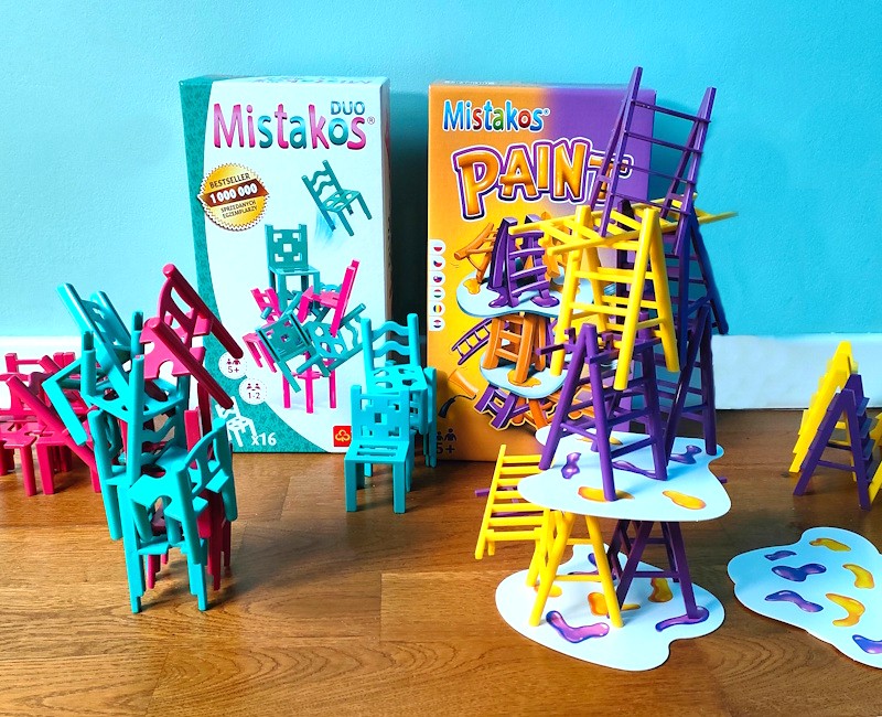 Mistakos – Walka o Stołki / Drabiny Mistakos gra zręcznościowa krzesełka drabiny dla dzieci
