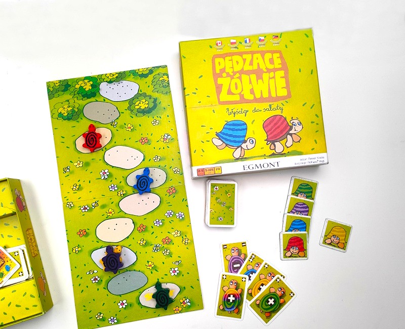 Pędzące żółwie Pędzące Żółwie gra rodzinna dla dzieci 7 lat – klasyk